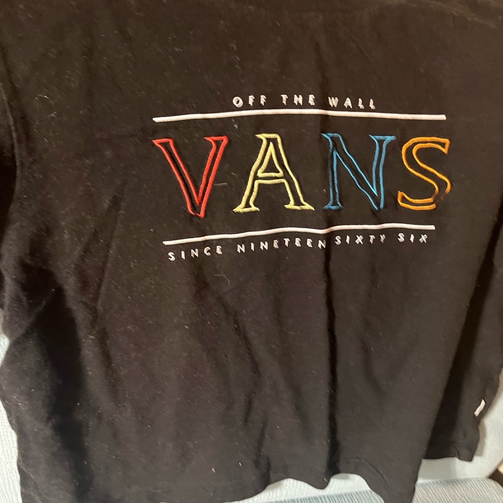 Rainbow Vans crop top